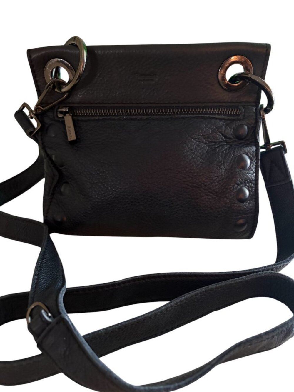 Hammitt Tony Black Leather Bag Crossbody Studded Detail